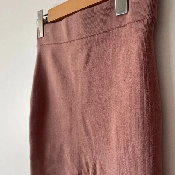 Aritzia Babaton Midi Tube Knit Pencil Skirt Mauve Earth Size XS - Picture 5 of 7